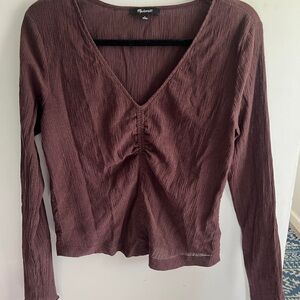 Madewell - Women's Long Sleeve Top in Brown